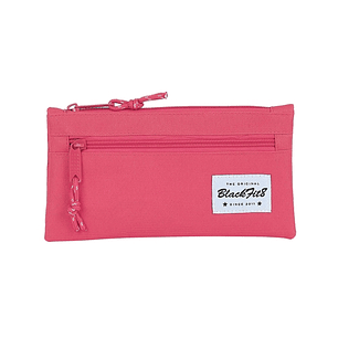 Safta Blackfit8 Fresa Portatodo - Bolsillo con Cremallera - 0.25L - 220x10x110mm - Color Rosa