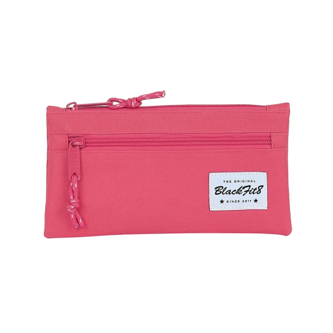 Safta Blackfit8 Fresa Portatodo - Bolsillo con Cremallera - 0.25L - 220x10x110mm - Color Rosa 1