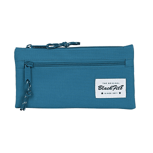 Safta Blackfit8 Egeo Portatodo - Bolsillo con Cremallera - 0.25L - 220x10x110mm - Color Azul