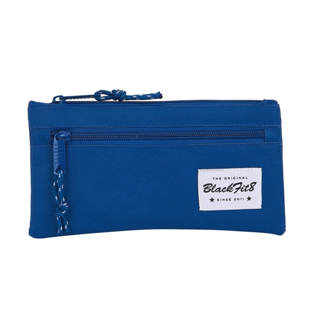 Safta Blackfit8 Oxford Portatodo - Bolsillo con Cremallera - 0.25L - 220x10x110mm - Color Azul Oscuro 1