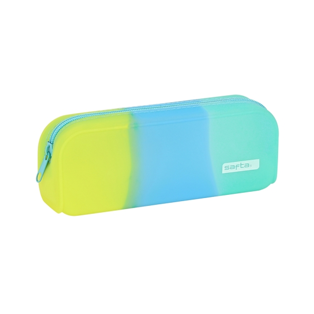 Safta Portatodo - Cremallera - Silicona - Facil de Limpiar - 0.6L - 185x55x75mm - Multicolor 1