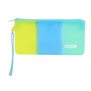 Safta Portatodo - Cremallera - Silicona - Facil de Limpiar - 0.3L - 210x20x105mm - Multicolor