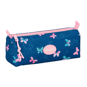 Safta Blackfit8 Mariposas Portatodo - Cremallera - 1.20L - 210x70x80mm - Color Azul Marino
