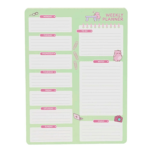Safta Pembe The Pink Cat Planificador Semanal - 50 Paginas - Gramaje 100g/m2 - 190x255mm - Color Menta