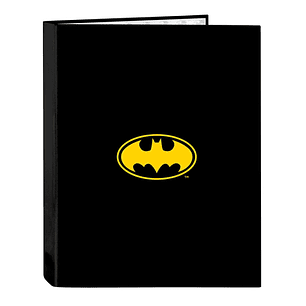 Safta Batman Game Over Carpeta con 4 Anillas 25mm - Tapas Duras Forradas - Formato Folio - 265x40x330mm - Color Negro
