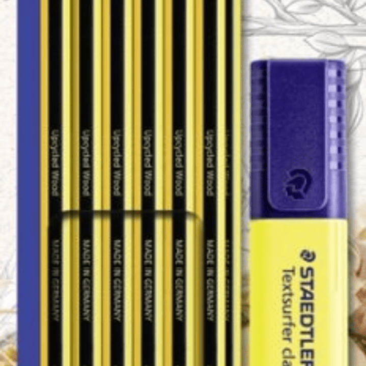 Staedtler Noris 120 Pack con 12 Lapices de Grafito Hexagonales HB + 1 Marcador Fluorescente Textsurfer Amarillo - Resistencia a la Rotura - Madera de  1