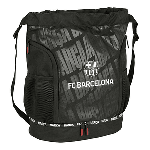Safta F.C.Barcelona Saco Mochila - Bolsillo Interior con Cremallera - Bolsillos Laterales - Hombreras Ajustables - 21.93L - 340x150x430mm - Color Negr