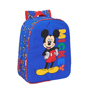 Safta Mickey Mouse Today Mochila Infantil - Adaptable a Carro - Portabotellas - Hombreras Ergonomicas - Bolsillo Frontal - 10L - 260x110x340mm - Color