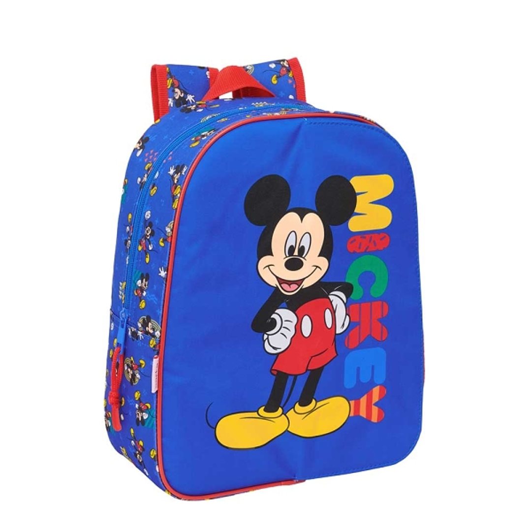 Safta Mickey Mouse Today Mochila Infantil - Adaptable a Carro - Portabotellas - Hombreras Ergonomicas - Bolsillo Frontal - 10L - 260x110x340mm - Color 1