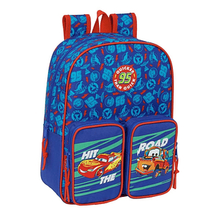 Safta Cars Mochila Infantil - Adaptable a Carro - Portabotellas - Hombreras Ergonomicas - Bolsillo Frontal - Asa de Mano Superior - 9L - 270x100x330mm