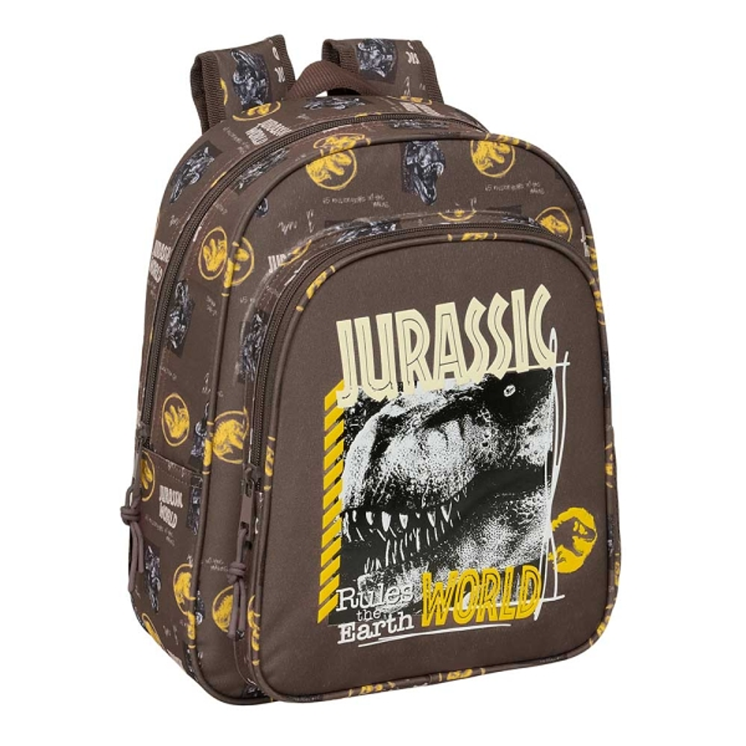 Safta Jurassic World Mochila Infantil - Adaptable a Carro - Portabotellas - Hombreras Acolchadas - Bolsillo Frontal - Asa Superior - 9L - 270x100x330m 1