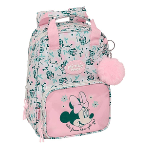 Safta Minnie Mouse Minty Mochila Infantil - Bolsillo Frontal - Tarjeta ID - Hombreras Acolchadas - Asa Forrada - 4.5L - 200x80x280mm - Color Rosa Past