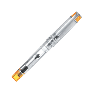 Pilot Prera Pluma Estilografica - Cuerpo Transparente - Incluye Convertidor y Cartucho de Tinta - Color Naranja