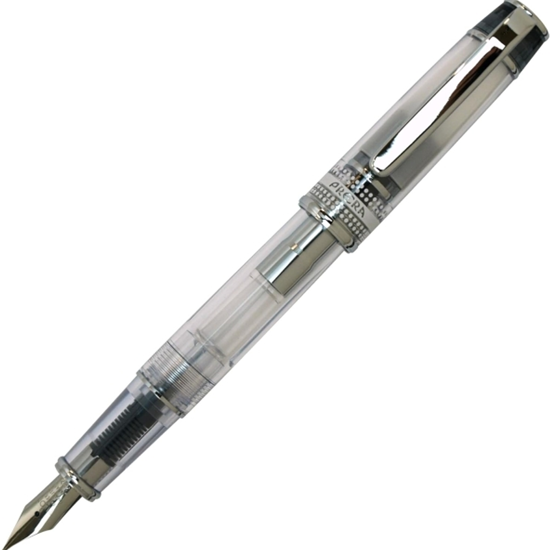 Pilot Prera Pluma Estilografica - Cuerpo Transparente - Incluye Convertidor y Cartucho de Tinta - Color Negro 1