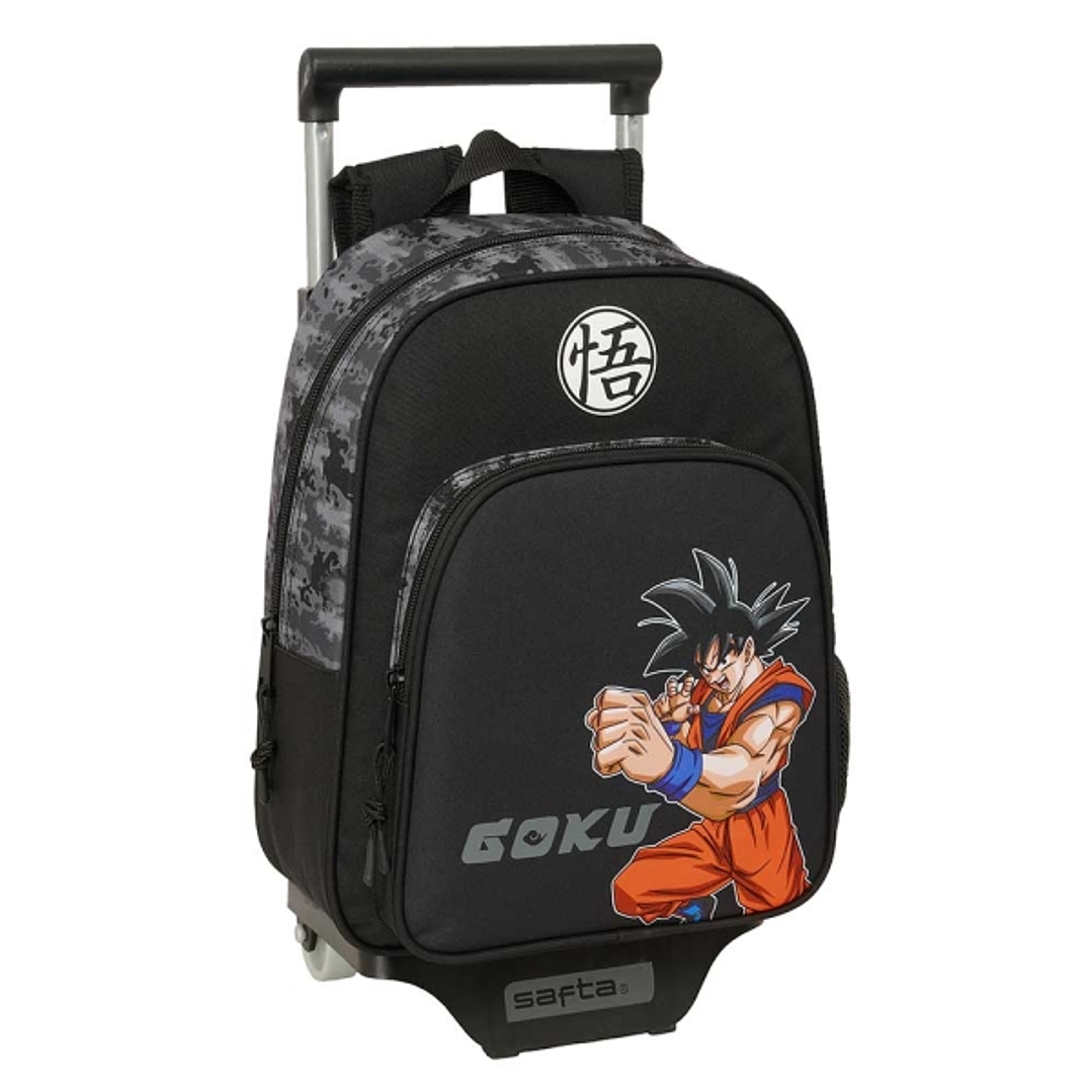 Safta Dragon Ball Mochila con Carro - Portabotellas - Hombreras Ergonomicas - Bolsillo Frontal - Asa de Mano Superior - Mochila Extraible - Material R 1
