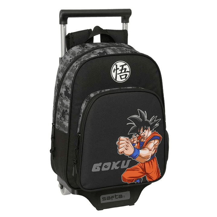 Safta Dragon Ball Mochila con Carro - Portabotellas - Hombreras Ergonomicas - Bolsillo Frontal - Asa de Mano Superior - Mochila Extraible - Material R 1
