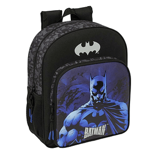 Safta Batman Mochila - Adaptable a Carro - Bolsillos Laterales - Doble Tirador - Hombreras Acolchadas - Bolsillo Frontal - Asa Superior - 15L - 320x12