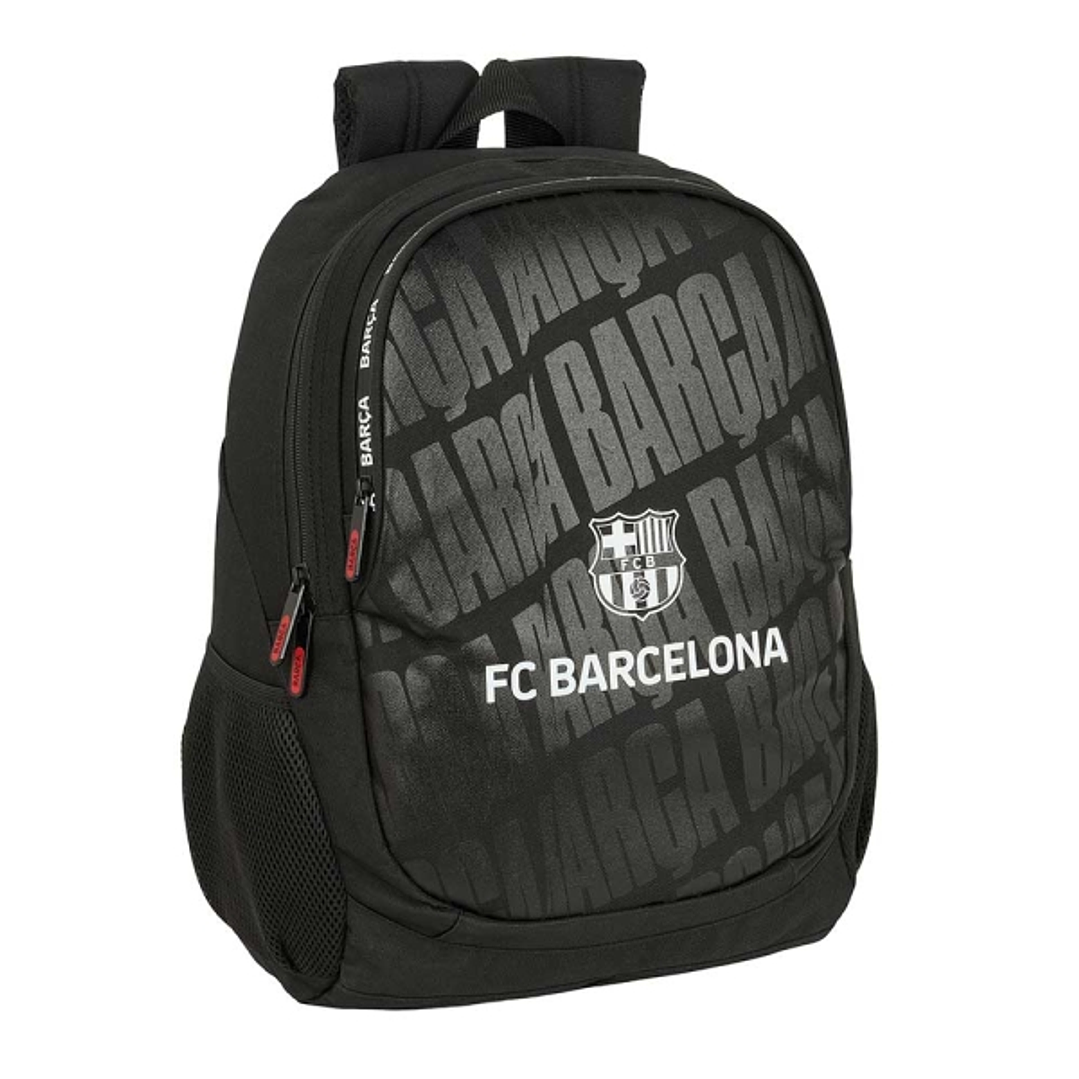 Safta F.C.Barcelona Mochila Adaptable a Carro - Portabotellas - Dos Compartimentos Grandes - Tirador Doble - Hombreras Ergonomicas Acolchadas - Asa de 1