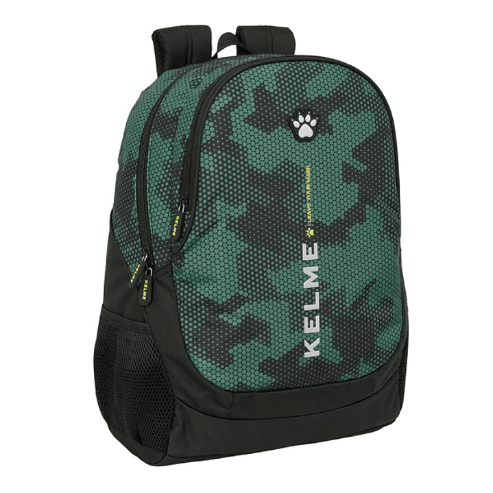 Safta Kelme Camo Mochila Adaptable a Carro - Portabotellas - 2 Compartimentos - Tirador Doble - Hombreras Ergonomicas - Asa Superior - 23L - 320x160x4 1