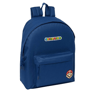 Safta Super Mario Mamma Mia Mochila - Bolsillo Frontal - Hombreras Acolchadas - Espalda Acolchada - Tirador Doble - Asa Superior - 20.80L - 330x150x42
