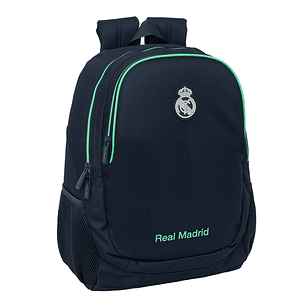 Safta Real Madrid 2ª Equipacion 25/26 Mochila Adaptable a Carro - Portabotellas - 2 Compartimentos - Tirador Doble - Hombreras Ergonomicas - Asa Super