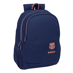 Safta F.C.Barcelona 2ª Equipacion Mochila Adaptable a Carro - Portabotellas - 2 Compartimentos - Doble Cremallera - Hombreras Ergonomicas - Asa Superi