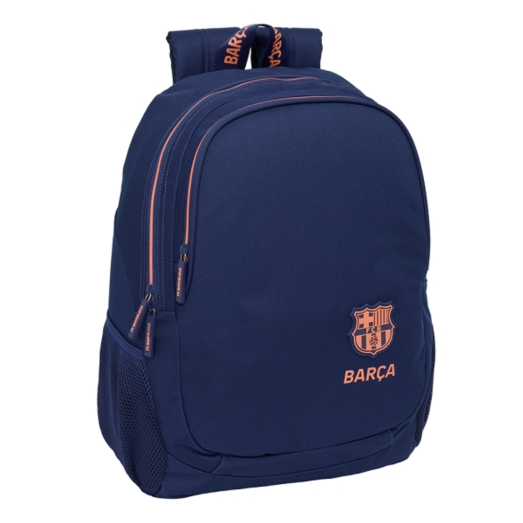 Safta F.C.Barcelona 2ª Equipacion Mochila Adaptable a Carro - Portabotellas - 2 Compartimentos - Doble Cremallera - Hombreras Ergonomicas - Asa Superi 1