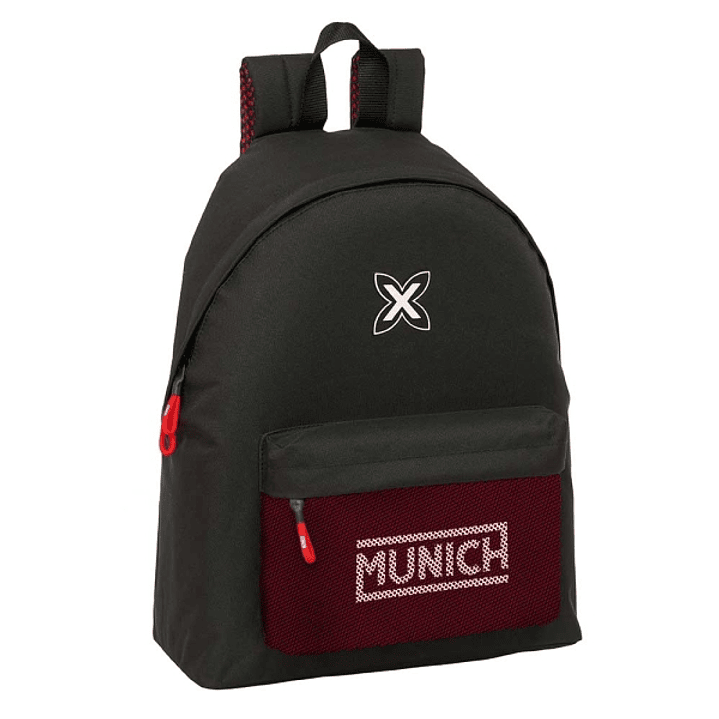 Safta Munich Vulcan Mochila - Bolsillo Frontal - Hombreras Acolchadas - Espalda Acolchada - Doble Tirador en Cremallera - Asa de Mano Superior - 20.8L 1
