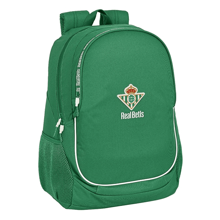 Safta Real Betis Balompie Mochila Adaptable a Carro - Portabotellas - Dos Compartimentos Grandes - Tirador Doble - Hombreras Ergonomicas - Asa de Mano 1