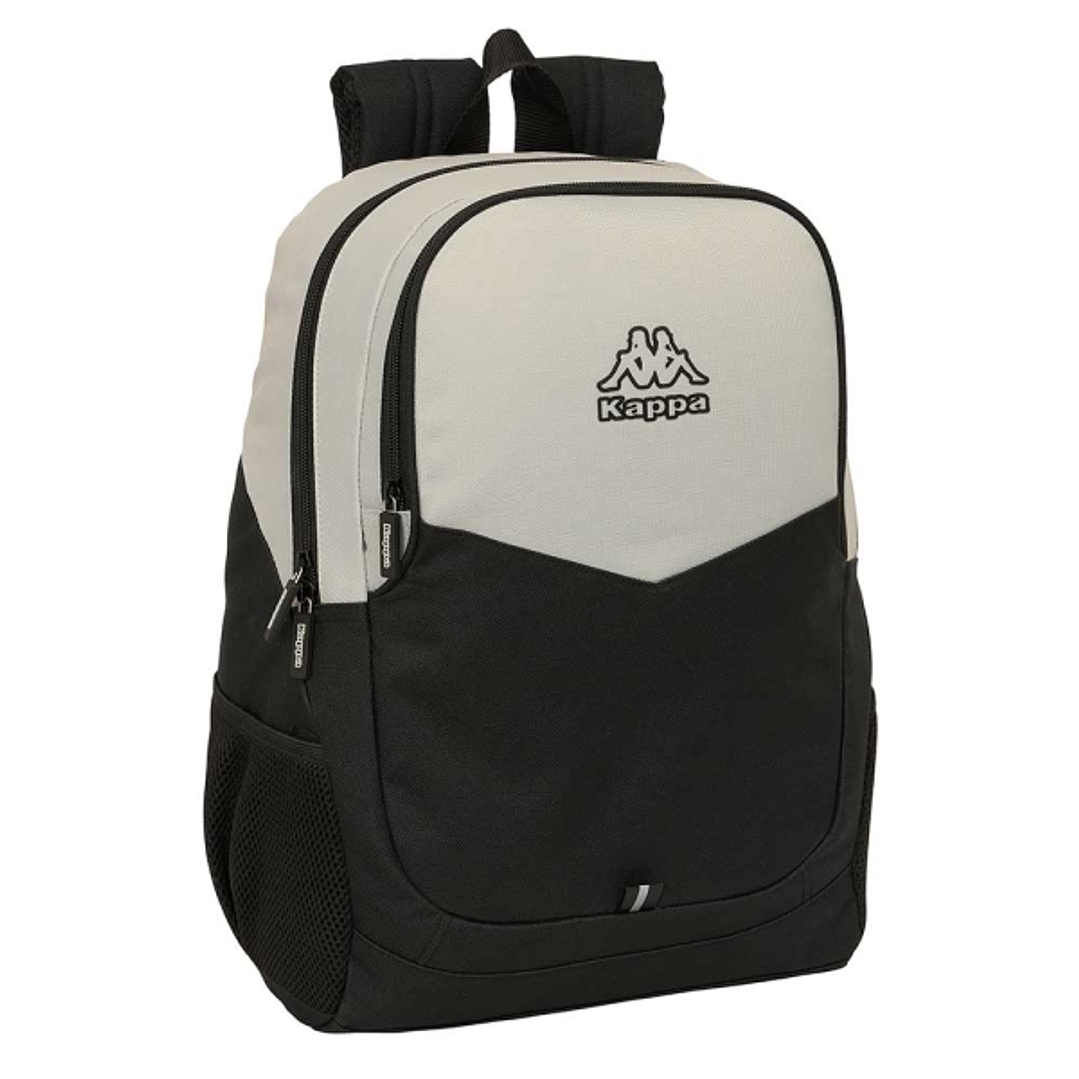 Safta Kappa Grey Mochila Adaptable a Carro - Portabotellas - Dos Compartimentos Grandes - Tirador Doble - Hombreras Ergonomicas y Acolchadas - Asa de  1