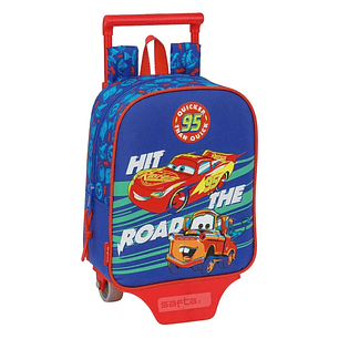 Safta Cars Mochila con Carro - Tarjeta ID - Asa Superior - Mochila Extraible - Material Resistente - 6L - 220x100x270mm - Color Azul