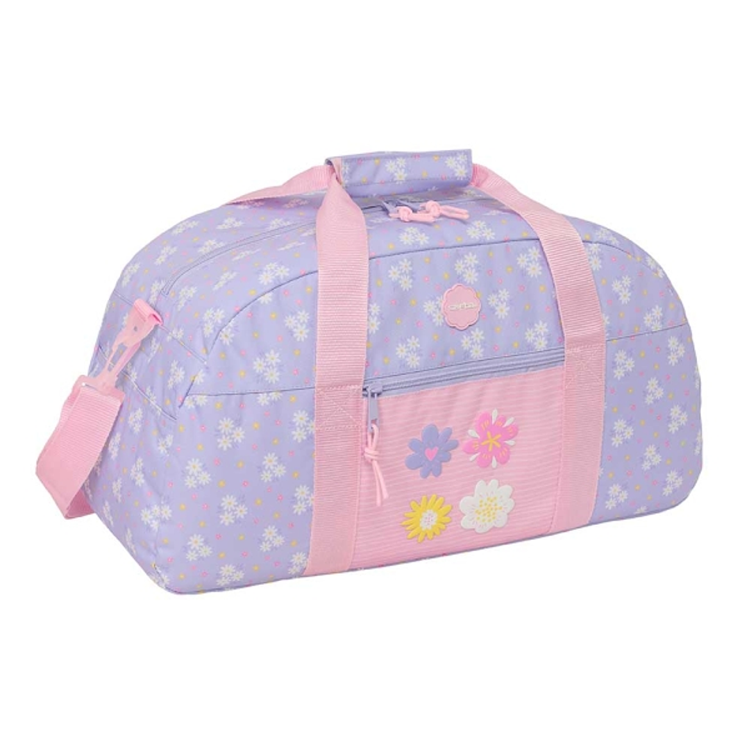 Safta Bouquet Bolsa de Deporte - Bolsillo Frontal - Bandolera Ajustable - Asa Forrada - Doble Tirador en Cremallera - Tacos Protectores en Base - Fond 1