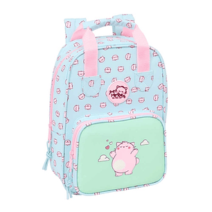 Safta Pembe The Pink Cat Mochila Infantil - Bolsillo Frontal - Tarjeta ID - Hombreras Acolchadas - Asa Forrada - 4.5L - 200x80x280mm - Color Azul Clar