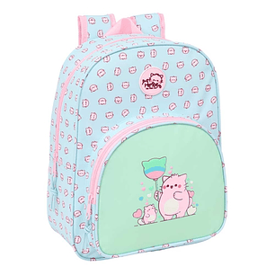 Safta Pembe The Pink Cat Mochila Infantil - Adaptable a Carro - Portabotellas - Hombreras Ergonomicas - Bolsillo Frontal - 10L - 260x110x340mm - Color