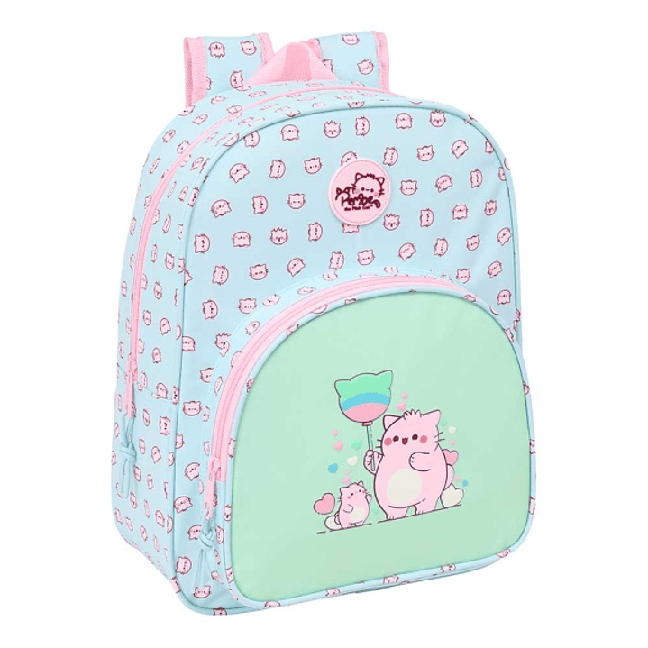 Safta Pembe The Pink Cat Mochila Infantil - Adaptable a Carro - Portabotellas - Hombreras Ergonomicas - Bolsillo Frontal - 10L - 260x110x340mm - Color 1