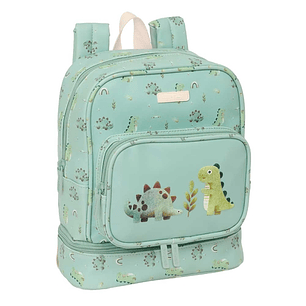 Safta Dinos Mochila Guarderia - Isotermica - Tarjeta de Identificacion - Compartimento Termo - Asa de Mano Superior - 7.25L - 220x100x270mm - Color Me