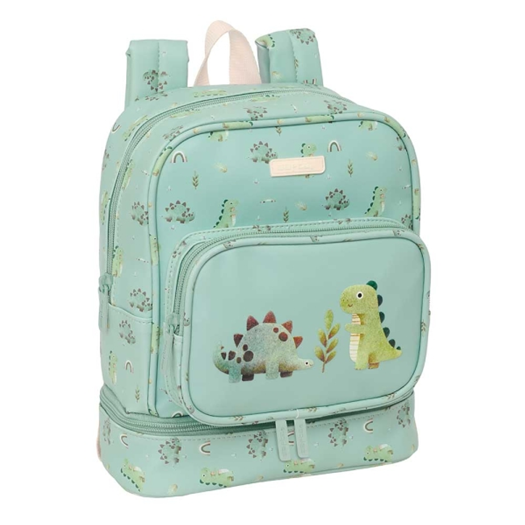 Safta Dinos Mochila Guarderia - Isotermica - Tarjeta de Identificacion - Compartimento Termo - Asa de Mano Superior - 7.25L - 220x100x270mm - Color Me 1