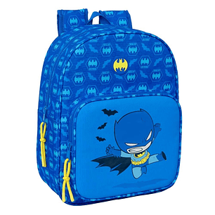 Safta Batman Preescolar Mochila Infantil - Adaptable a Carro - Portabotellas - Hombreras Ergonomicas - Bolsillo Frontal - 10L - 260x110x340mm - Color 