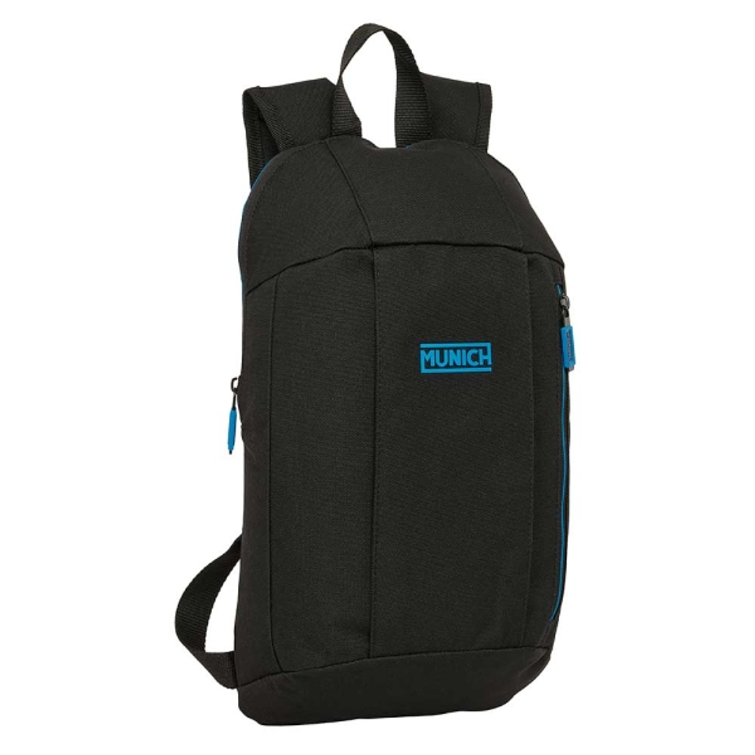 Safta Munich Road Mini Mochila - Hombreras Ergonomicas - Espalda Acolchada - Bolsillo Frontal - Asa Superior - Uso Diario - 8.5L - 220x100x390mm - Col 1