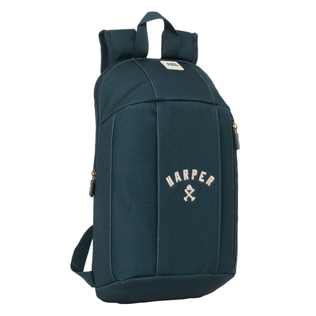 Safta Harper and Neyer Mini Mochila - Hombreras Acolchadas - Espalda Ergonomica - Asa Superior - Uso Diario - 8.5L - 220x100x390mm - Color Azul Marino 1