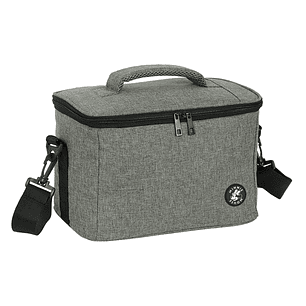 Safta Minnie Mouse Grey Bolsa Isotermica Porta Alimentos 9.2L - Cremallera - Asa Acolchada - Bandolera Ajustable - Repelente al Agua - Asa Superior - 