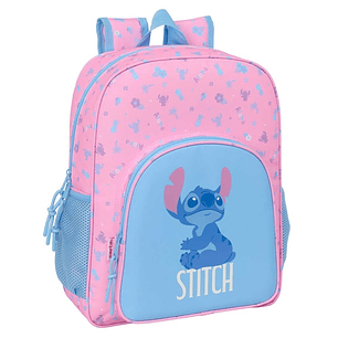 Safta Stitch Bright Mochila - Adaptable a Carro - Bolsillos Laterales - Doble Tirador - Hombreras Acolchadas - Bolsillo Frontal - Asa Superior - 15L -