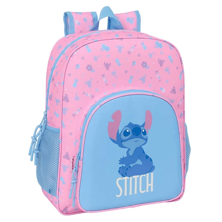 Safta Stitch Bright Mochila - Adaptable a Carro - Bolsillos Laterales - Doble Tirador - Hombreras Acolchadas - Bolsillo Frontal - Asa Superior - 15L - 1