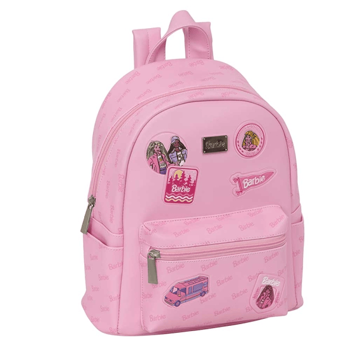 Safta Barbie Mini Mochila - Bolsillo Frontal - Cremallera Doble - Interior Forrado - Hombreras Ajustables - Asa Superior - 9L - 240x120x280mm - Color  1
