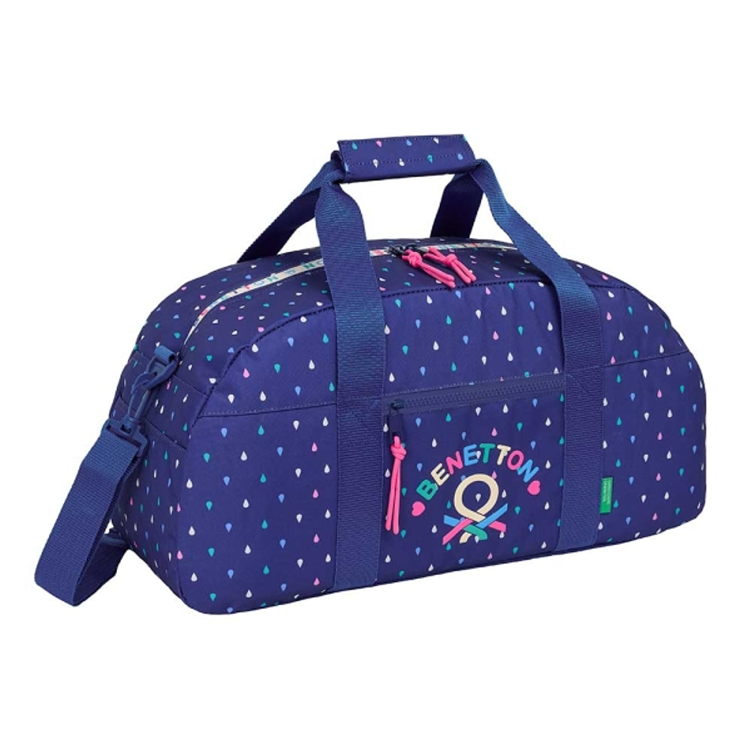 Safta Benetton Drop Bolsa de Deporte - Bolsillo Frontal - Bandolera Ajustable - Tirador Doble - Tacos de Proteccion en Base - Fondo Interior Semirigid 1