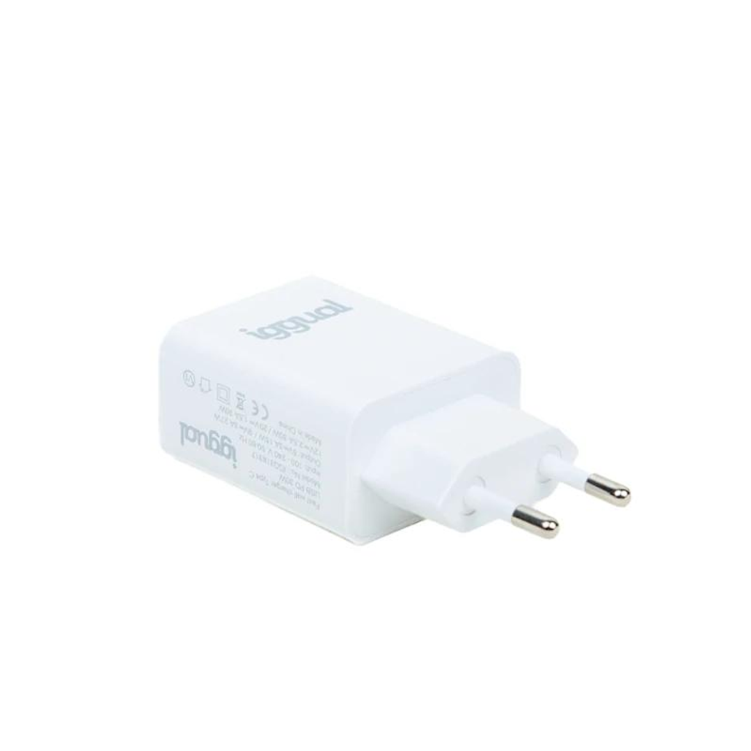 iggual Cargador rápido de pared USB PD tipo C 30W 3