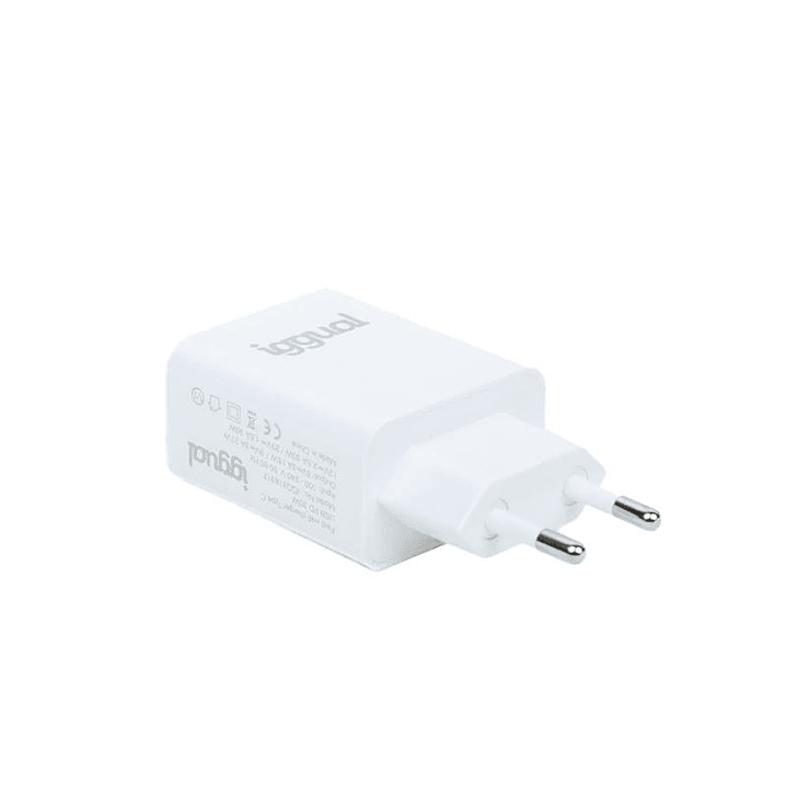 iggual Cargador rápido de pared USB PD tipo C 30W 3