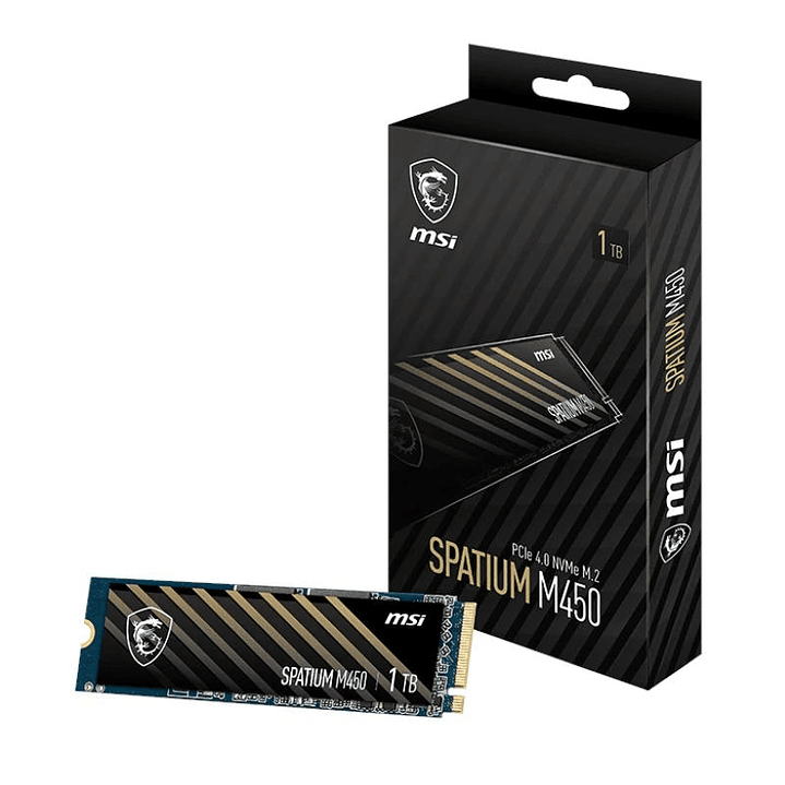 MSI SSD Spatium M450 1Tb PCIe 4.0 NVMe 3400 Mb-s 1