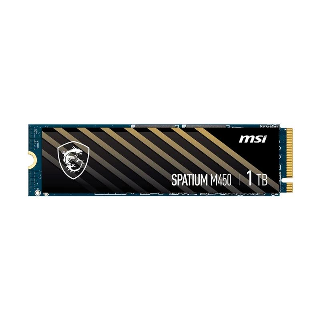 MSI SSD Spatium M450 1Tb PCIe 4.0 NVMe 3400 Mb-s 2