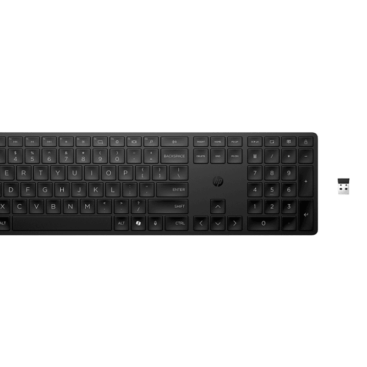 HP 655 Combo Teclado y Raton Inalambricos 2.4GHz - 24 Teclas Programables  Raton Optico Multi?Superficie 4000 DPI - Teclas Silenciosas - Diseño Ergono 1